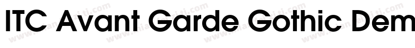 ITC Avant Garde Gothic Demi Conden字体转换